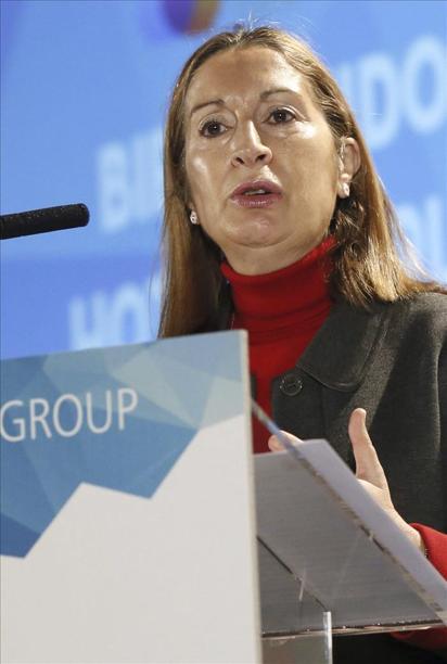 La ministra de Fomento, Ana Pastor, durante la inauguración del I Foro de Innovación Turística patrocinado por Inforpress ministrafomento