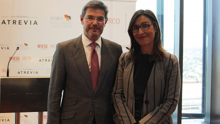 A lunch of the Form for Good Governance with the Minister for Justice, Rafael Catalá