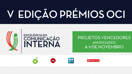Vencedores dos prémios Observatório de Comunicação Interna anunciados a 9 de novembro