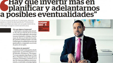 Gente ATREVIA: Javier Medrano en El Periódico de Guatemala