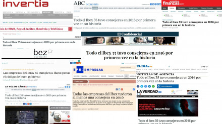 Gran impacto en medios de la presentación del XII Informe sobre Juntas del IBEX