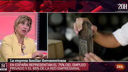 Entrevista a Núria Vilanova sobre la Empresa Familiar Iberoamericana en TVE 24h