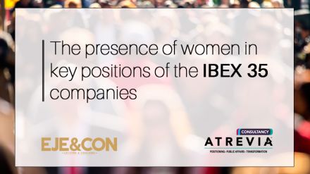 Women only occupy 19.4% of key positions in the IBEX 35 companies