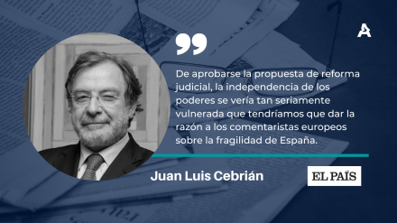 Juan Luis Cebrián, Senior Partner de ATREVIA, en El País: «Estado fallido y Estado de derecho»