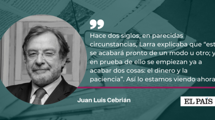 Juan Luis Cebrián, Senior Partner de ATREVIA, en El País: «Que Dios nos asista»