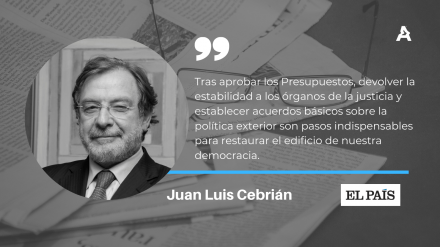 Juan Luis Cebrián, Senior Partner de ATREVIA, en El País: «Tareas pendientes»