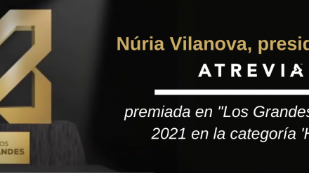 Núria Vilanova premiada en «Los Grandes» Awards 2021 en la categoría ‘Héroe’