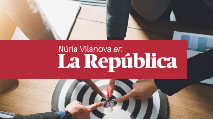 Núria Vilanova, in La República: “Purpose: visualizing and building the future.”