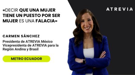 Carmen Sánchez-Laulhé, entrevistada para Metro Ecuador