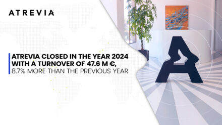 ATREVIA CLOSED IN THE YEAR 2024 WITH A TURNOVER OF 47.6 M €, 8.7% MORE THAN THE PREVIOUS YEAR